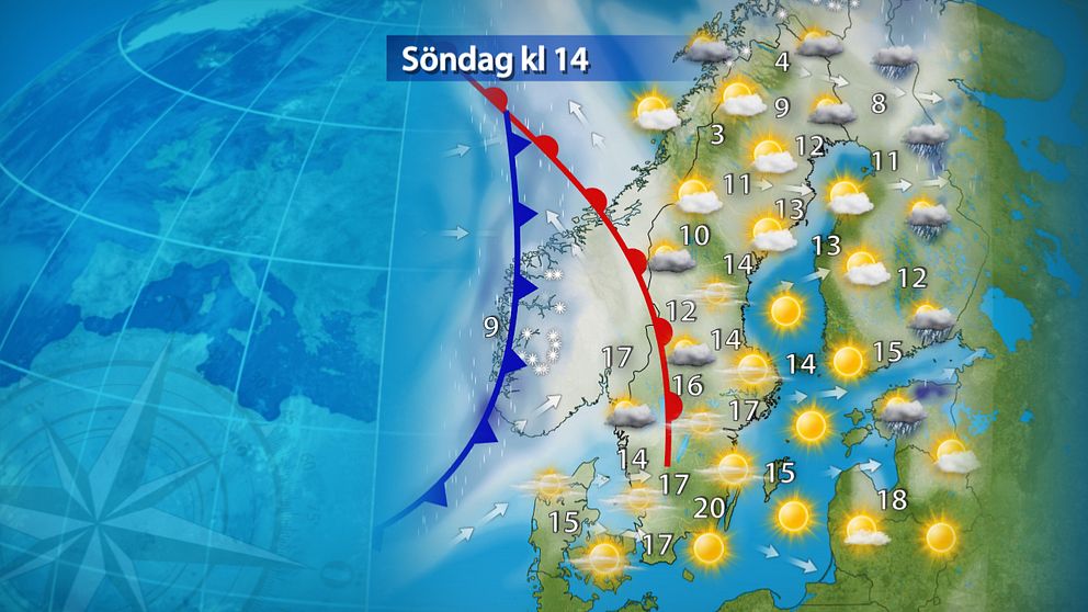 Varmast på ostkusten