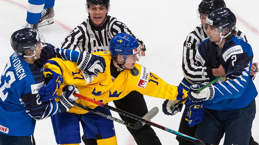 Oskar Kvists Sverige förlorade mot Finland.