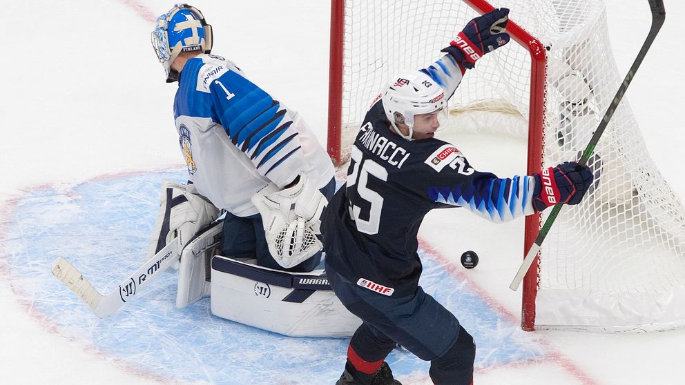 Ishockey: USA till JVM-final – efter rysare mot Finland | SVT Sport