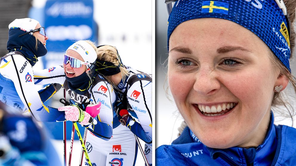 Stina Nilsson hyllar Sverige efter sprintsuccén.