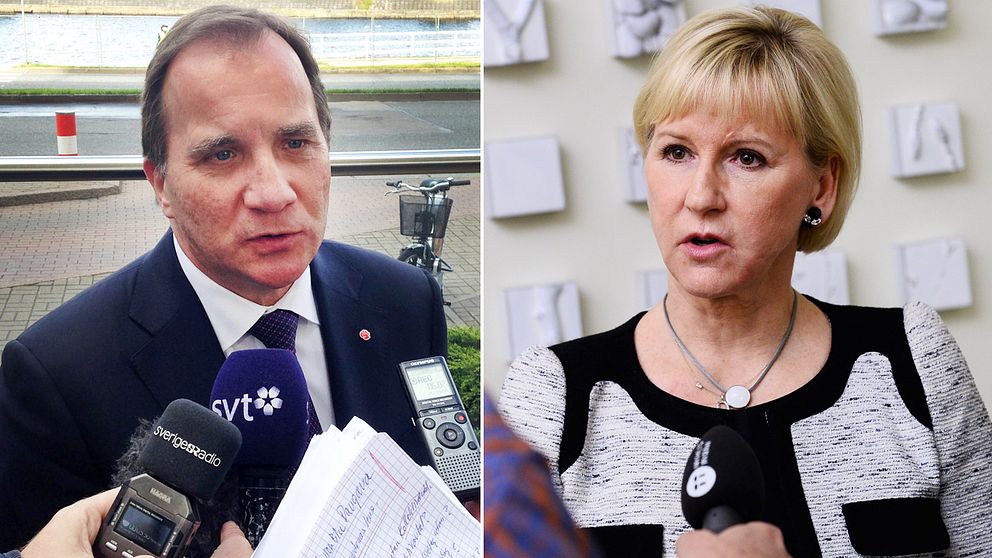 Statsminister Stefan Löfven och utrikesminister Margot Wallström.