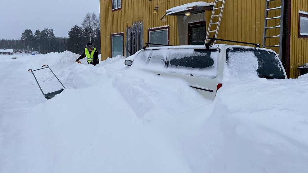 Snödjupsrekord i Aspeå.