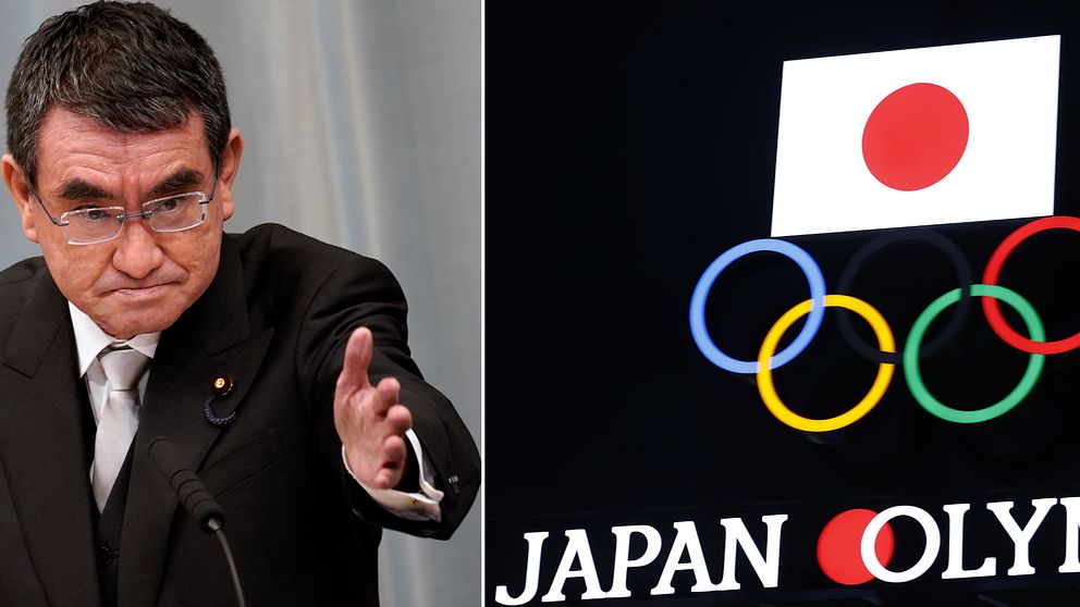 Taro Kono är tveksam till om Tokyo-OS blir av i sommar.
