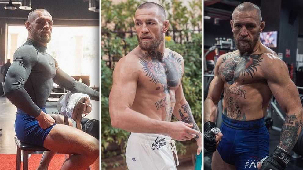 Conor McGregor visar upp formen inför matchen mot Dustin Poirier.