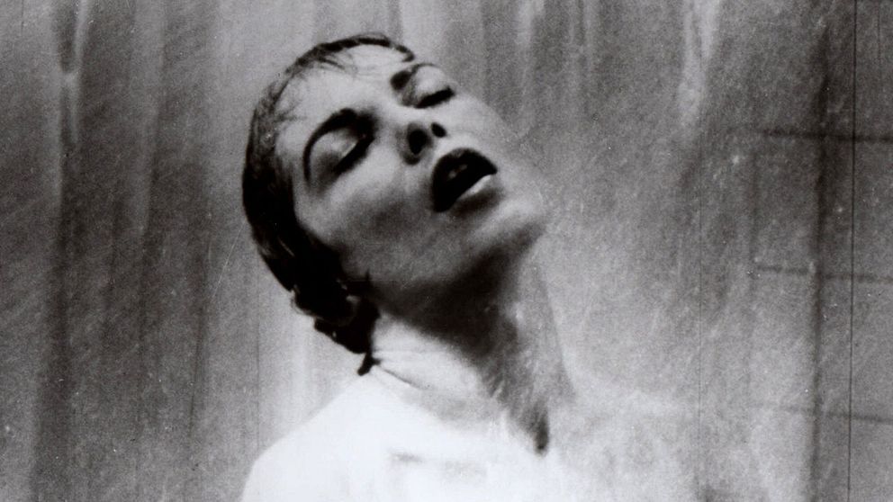 Janet Leigh i den ökända duschscenen i ”Psycho”.