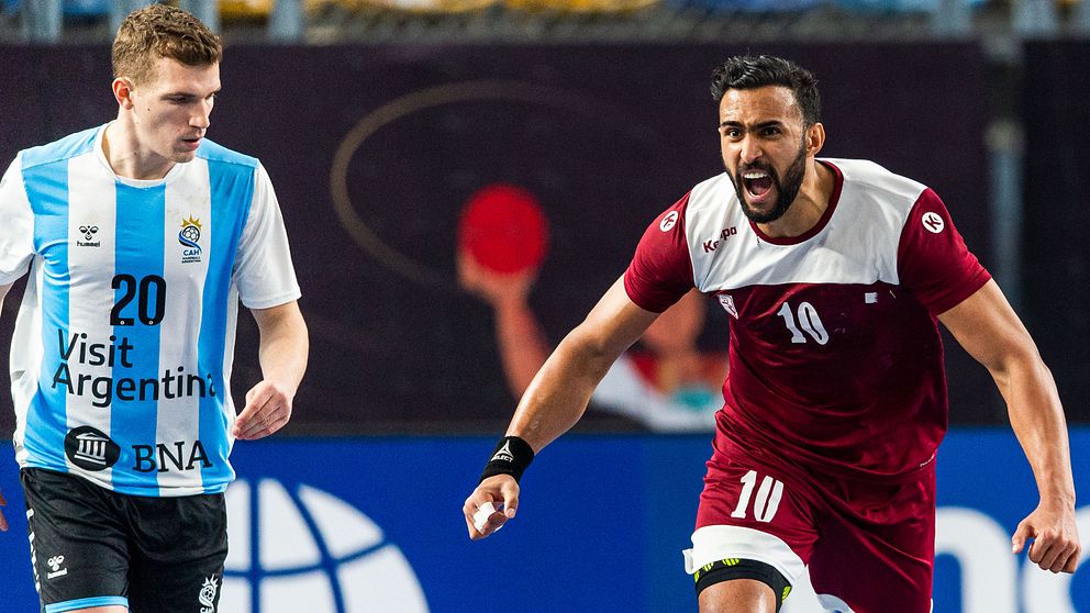 Frankis Marzos Qatar besegrade Argentina i den sista gruppspelsmatchen.