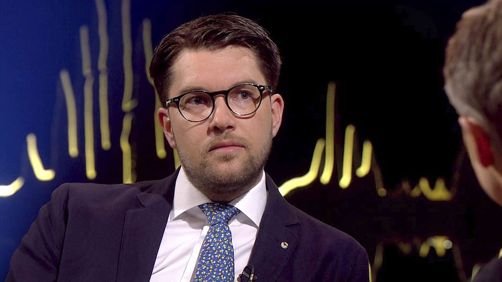 Jimmie Åkesson intervjuades i Skavlan i slutet av mars.