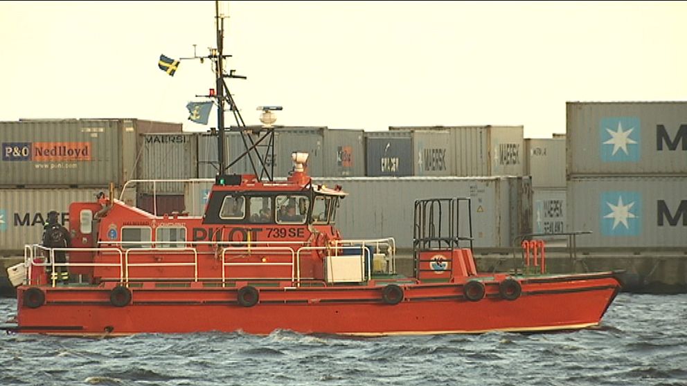 Båt i Halmstad hamn