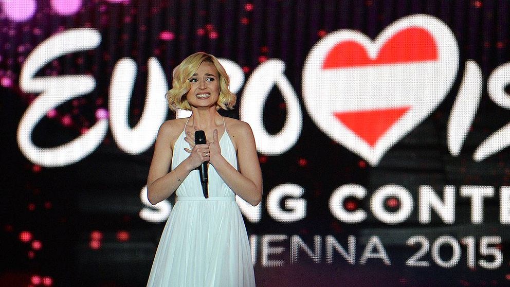 Polina Gagarina representerade Ryssland under Eurovision-finalen 2015.
