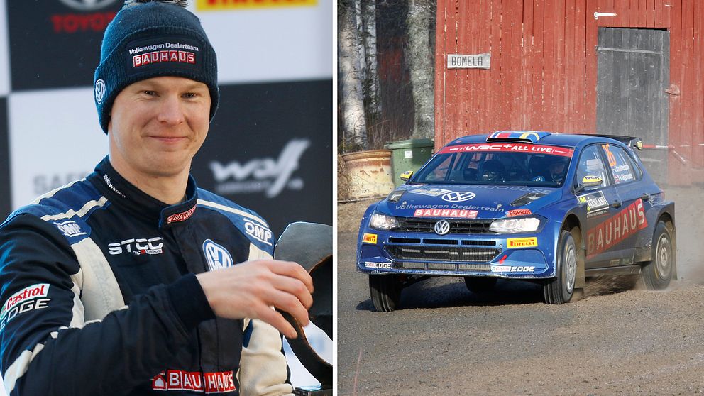 Johan Kristoffersson kör VM-rallyt i Finland.