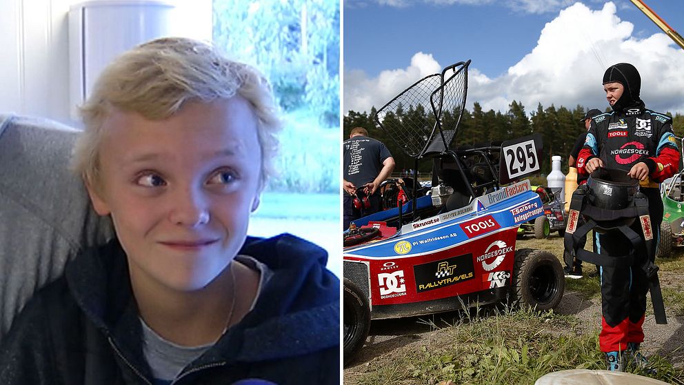 Oliver Solberg som liten och tonåring.