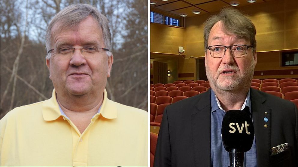 Erik Lindborg, gruppledare för Kristdemokraterna, och Lennarth Förberg (M), regionstyrelsens ordförande.