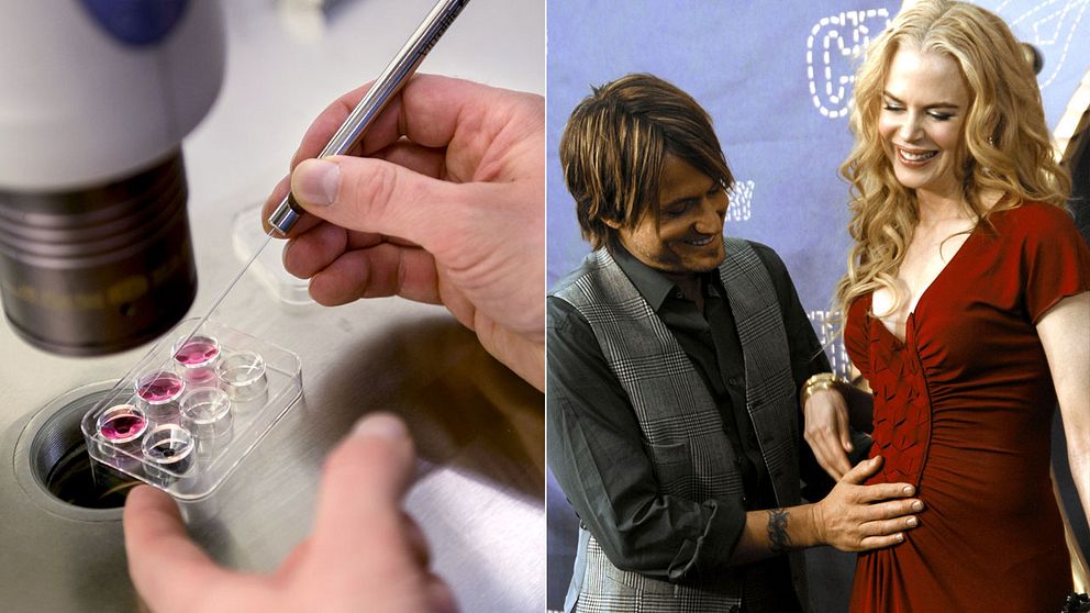 Kändisparet Nicole Kidman och Keith Urban fick sitt första gemensamma barn med hjälp av IVF efter att Kidman hade fyllt 40.