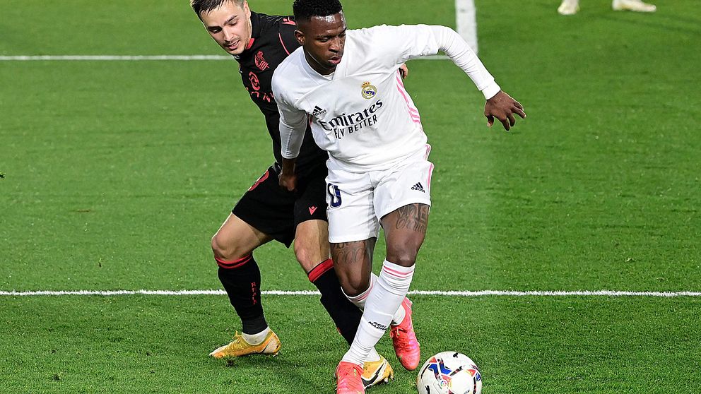 Vinicius kvitterade för Real Madrid.