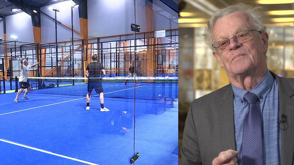 Padelspelare och Björn Eriksson, ordf Riksidrottsförbundet