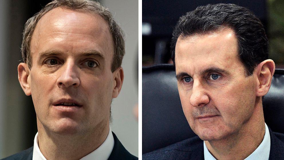 Dominic Raab, Bashar al-Assad