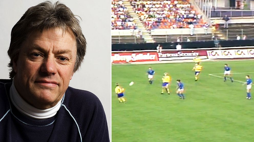 SVT Sports redaktör Magnus Wilandh var enda svenska journalist på plats i Italien 1992, då Sveriges U21-herrar senast var i final.