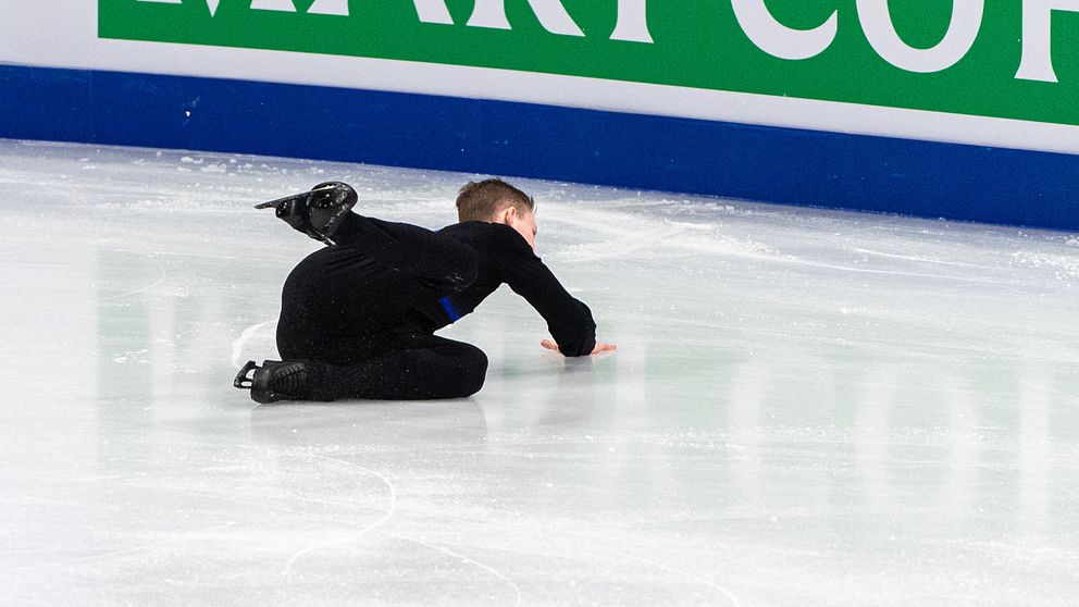 Nikolaj Majorov föll, vilket påverkade hela programmet.