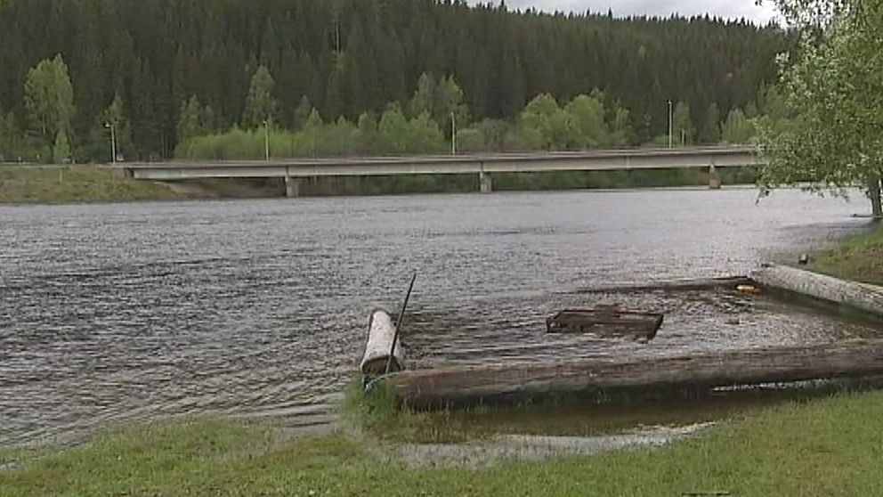 Det rådde höga flöden i Klarälven i början av juni, som här den 2 juni.