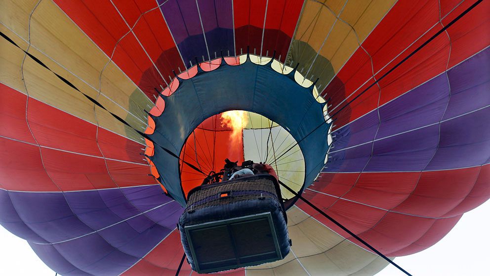 Luftballong underifrån