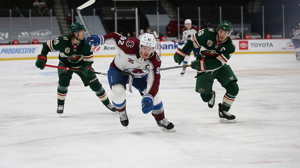 Gabriel Landeskog avgjorde mot Minnesota.