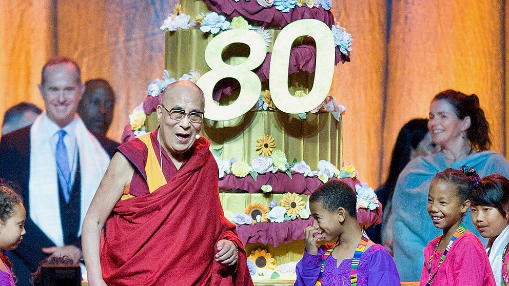 Dalai lama uppvaktas på 80-årsdagen