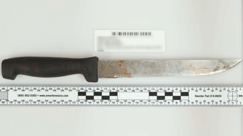 Bild på kniv ur polisens förundersökning
