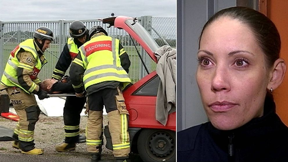 Marie Bäck är chef för deltidsstationerna inom Räddningstjänsten Östra Götaland.