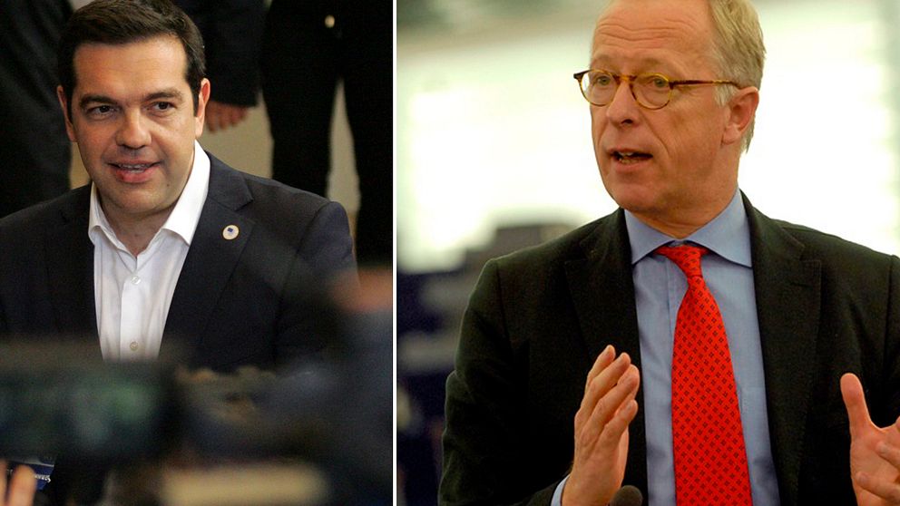Svenska EU-parlamentarikern Gunnar Hökmark (M) var en av de politiker som idag fick talartid i samband med Greklands premiärminister Alexis Tsipras besök i Strasbourg.