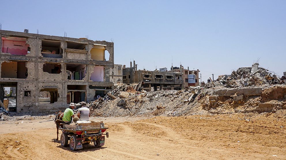 Stadsdelen Shejaiya i Gaza stad