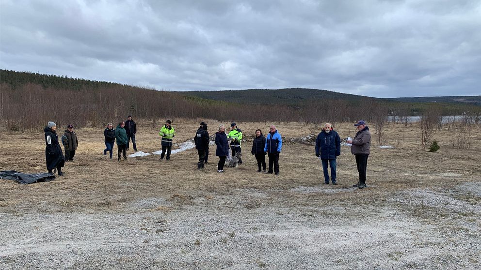 Boende i Köpmanholmen på industribyggnadens tilltänkta plats.