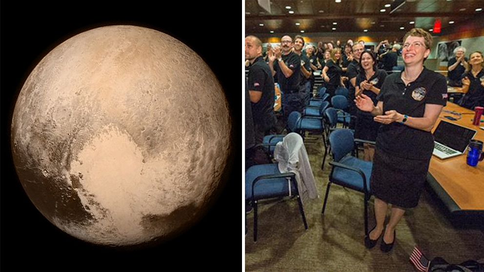 Rymdsonden New Horizon har nu passerat dvärgplaneten Pluto – och på Nasa jublade man åt den historiska rymdfärden.