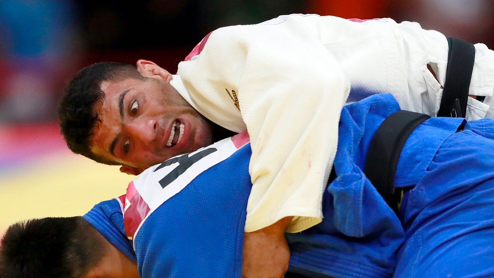Den iranske judokan Saeid Mollaei stoppades av det egna nationsförbundet från att ställa upp mot en israelisk motståndare. Nu stängs Irans judoförbund av i fyra år. Arkivbild.