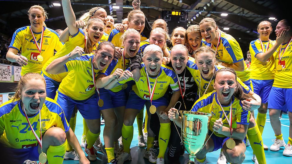 Sverige jublar efter VM-guldet 2019.