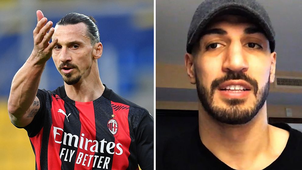 Zlatan Ibrahimovic och NBA-stjärnan Enes Kanter.