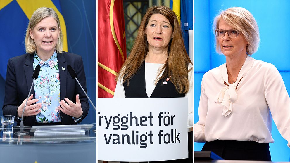 Finansminister Magdalena Andersson (S), LO:s ordförande Susanna Gideonsson, Elisabeth Svantesson, Moderateranas ekonomiskpolitiska talesperson.