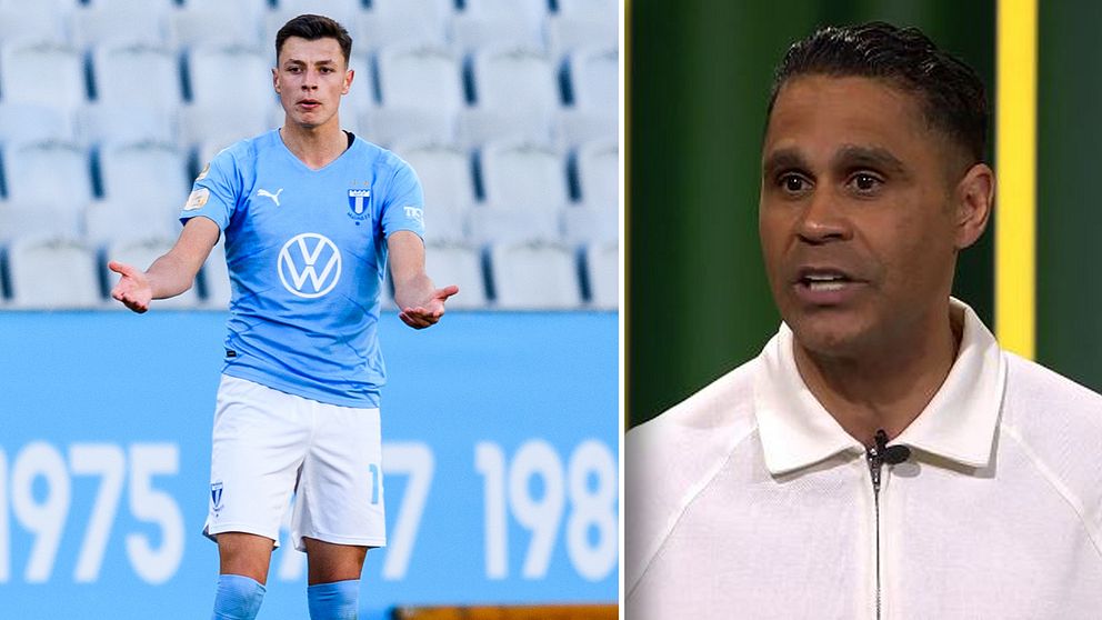 Malmö FF:s Anel Ahmedhodzic och SVT-experten Daniel Nannskog.