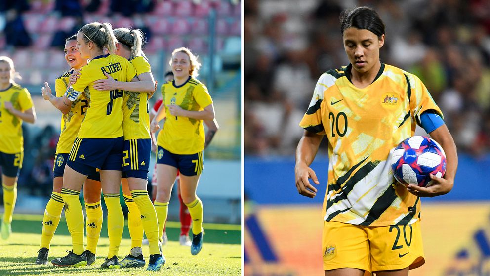 Landslaget OS-genrepar mot Australien.