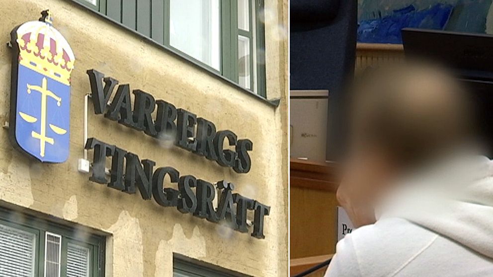 Varbergs tingsrätt och den misstänkte 41-åringen.