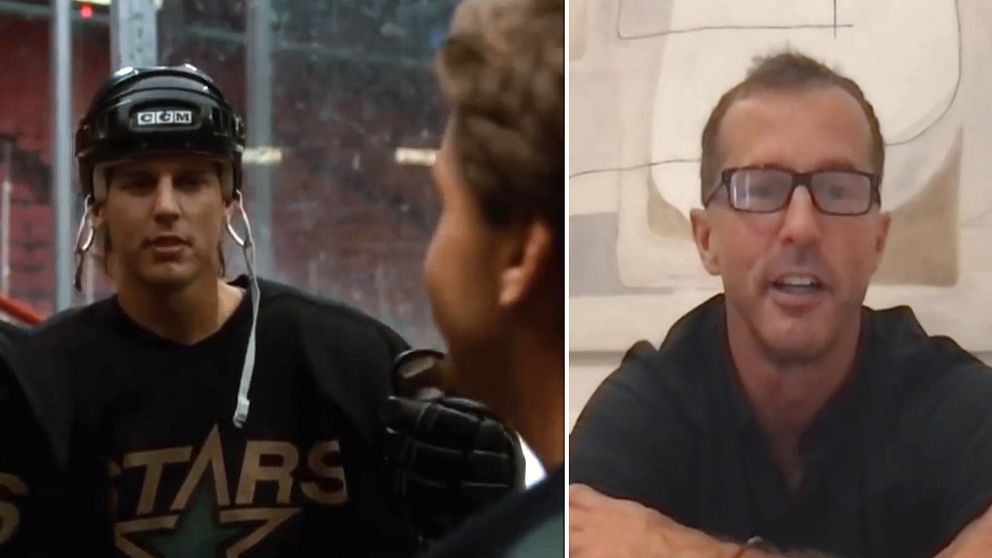 Ishockeylegendaren Mike Modano retas fortfarande för sin korta insats i kultfilmen Mighty Ducks berättar han i intervjuserien ”Hall of Fame”.