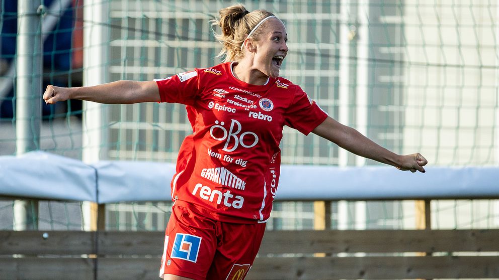 Karin Lundin blev tvåmålsskytt för Örebro.