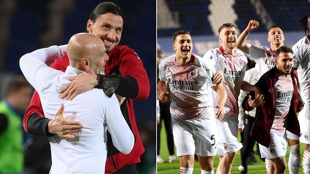 Milan, med skadade Zlatan Ibrahimovic på läktaren, slog Atalanta.