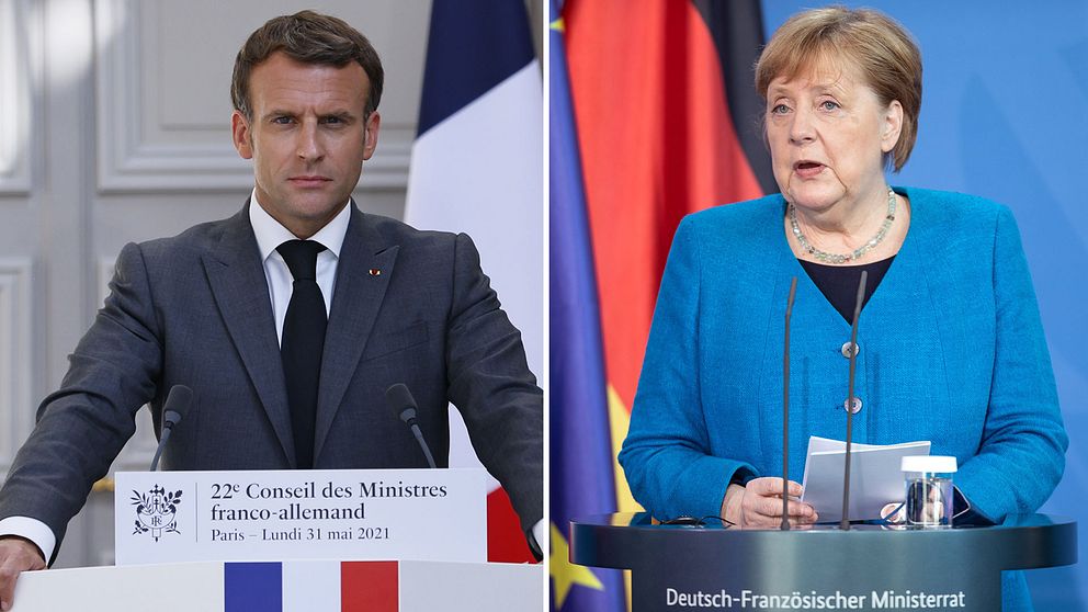 Emmanuel Macron och Angela Merkel