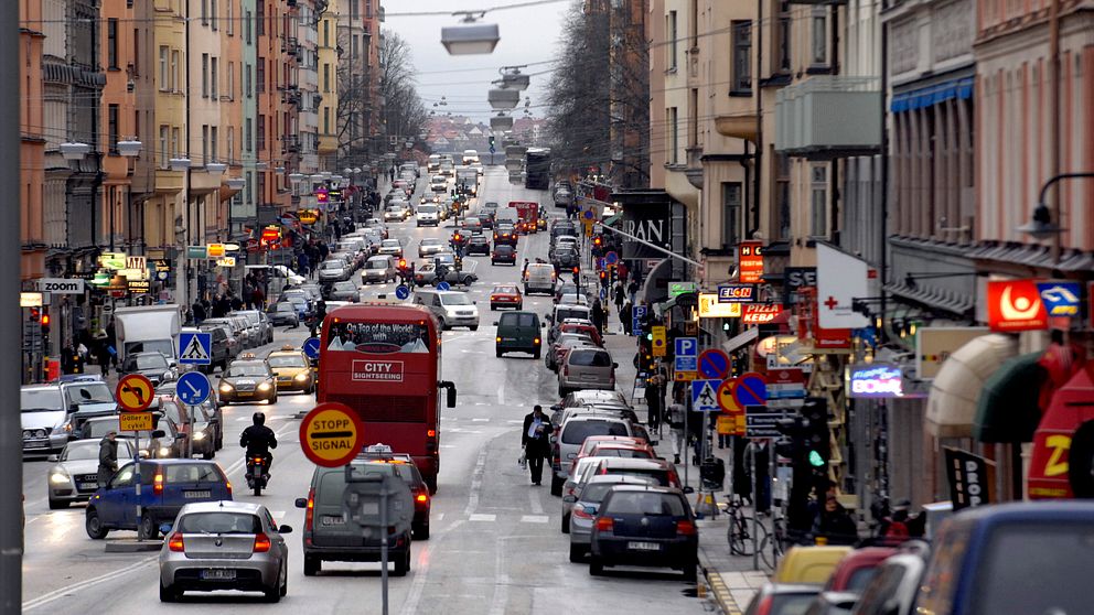 Hornsgatan är en av de gator där partikelhalterna är för höga.