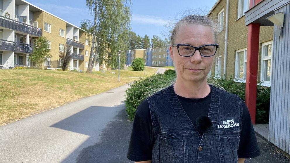 Susanne Seluska, ordförande för Vänsterpartiet i Kronobergs län. Foto: Oskar Mattisson/SVT