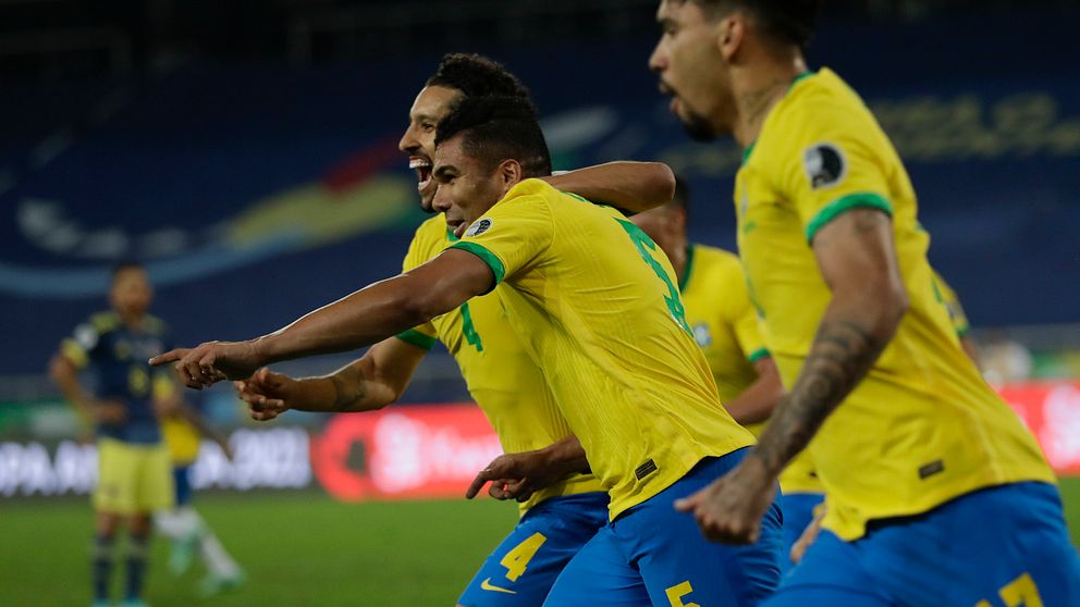 Brasilien besegrade Colombia i Copa America.