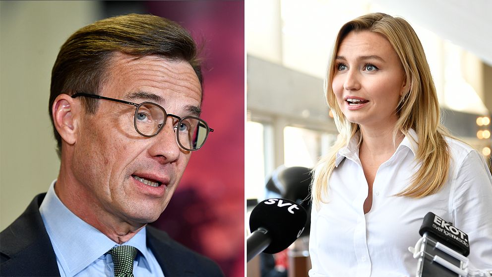 Ulf Kristersson (M) och Ebba Busch (KD).