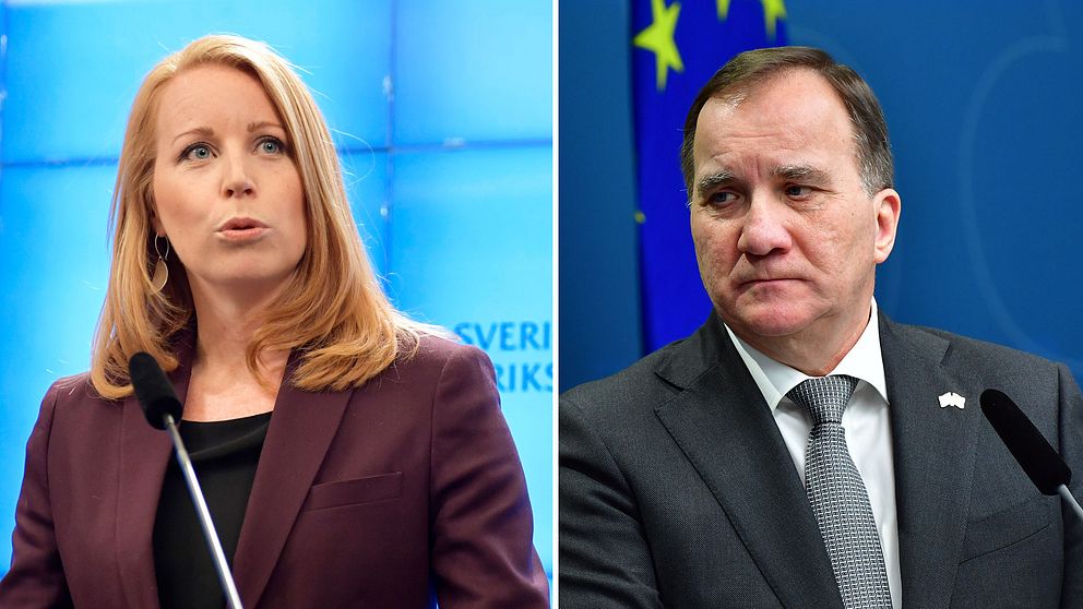 Annie Lööf och Stefan Löfven