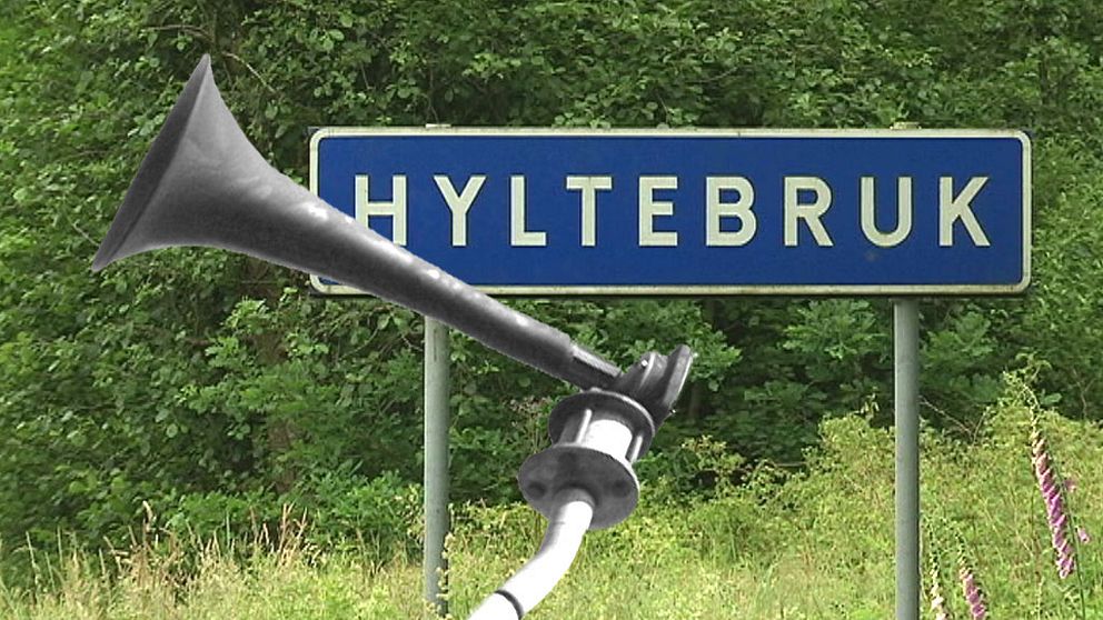 hesa fredrik och skylt på Hyletebruk