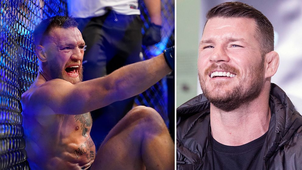 Förre UFC-mästaren Michael Bisping (höger) tycker att MMA-stjärnan Conor McGregor borde sparka sin tränare.